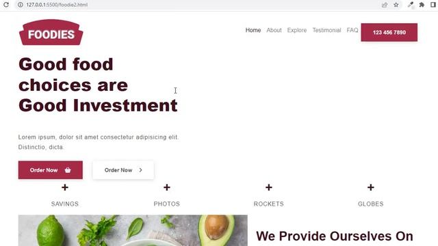 How to create Food Restaurant website | Bootstrap | Html | CSS смотреть онлайн