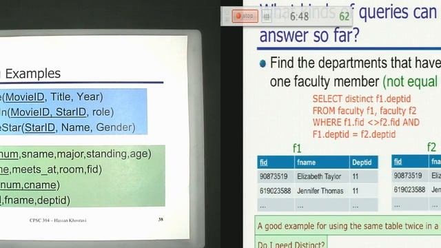 Introduction to relational database systems, lecture 8-1: SQL смотреть онлайн