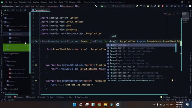 Recyclerview in kotlin android: photo frame app android studio смотреть онлайн