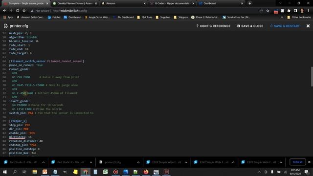 Ender 3 V2 Enabling the Filament Runout Sensor in Mainsail Klipper смотреть онлайн