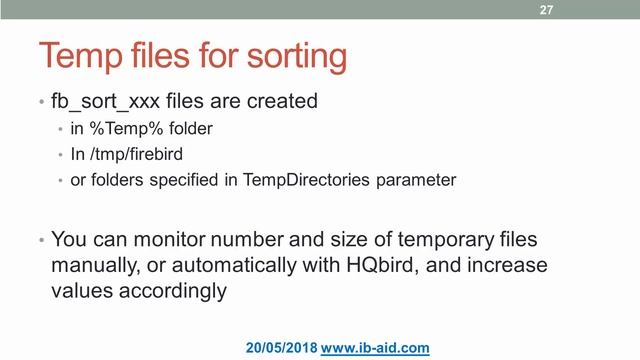 Memory usage in Firebird: Part2. Tuning memory usage смотреть онлайн