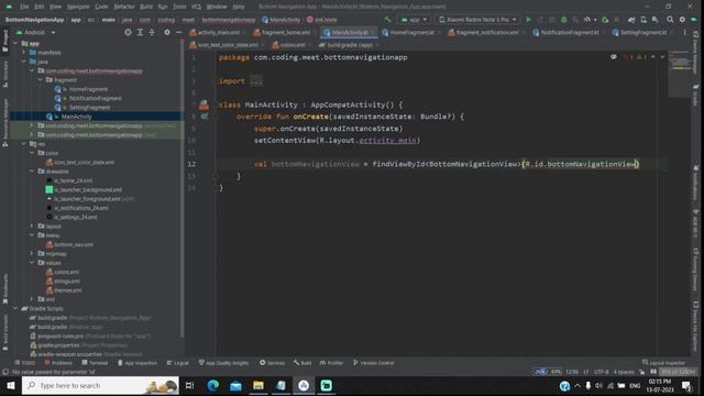 How to Implement Bottom Navigation Bar in Android Studio Kotlin смотреть онлайн