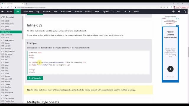 Video 4: How To Add CSS | W3Schools.com | CSS Tutorials in Hindi | Programming with Rakesh смотреть онлайн