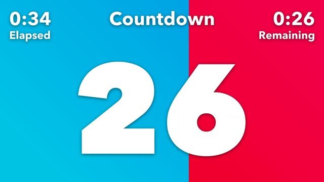 60 Second Timer with Voice Countdown смотреть онлайн