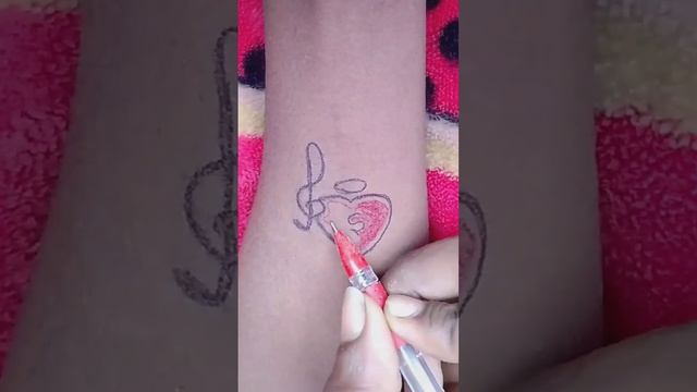 simple music and heart tattoo shorts #art #shorts #tattoo #artist #drawing смотреть онлайн