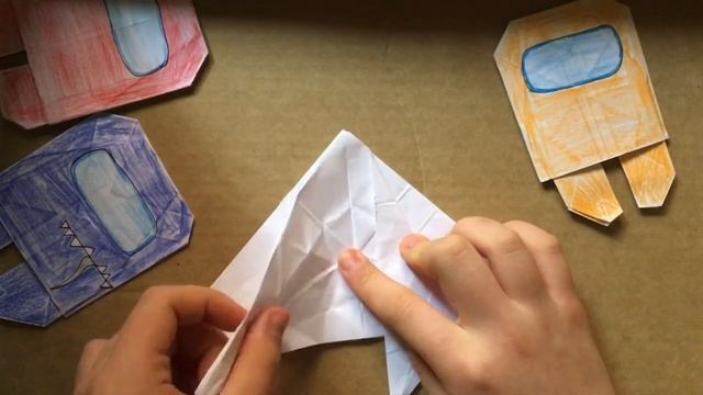 How to make a origami Crewmate and imposter from among us смотреть онлайн
