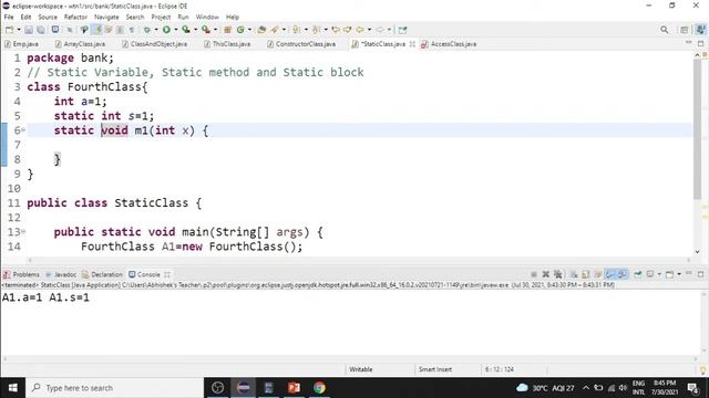 JAVA-Static Variable, Static method and Static Block смотреть онлайн