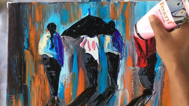 Abstract Human Figure Painting | Easy Step by step Painting | How to paint Abstract Human Figure смотреть онлайн