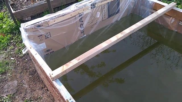 финал постройки минибассейна - накопителя воды для полива огорода. смотреть онлайн