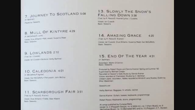 Seasons - Going Home - 15 track CD (1993)~ Dan McCafferty (Calendonia,Amazing Grace,Going Home) смотреть онлайн