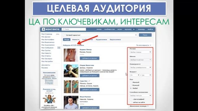 Выбираем целевую аудиторию смотреть онлайн