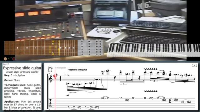 Derek Trucks - KILLER blues slide guitar lick смотреть онлайн
