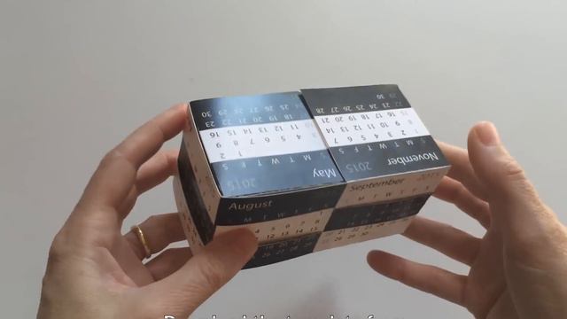 Desktop calendar puzzle cube смотреть онлайн