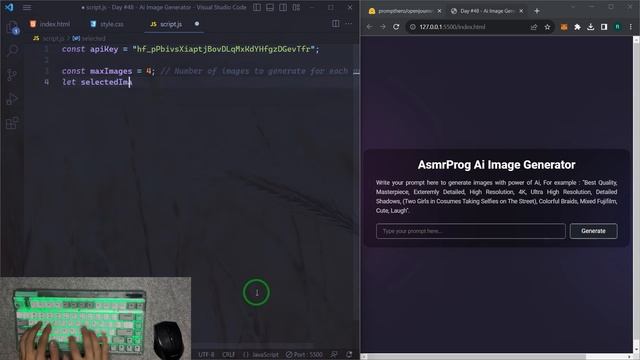 ASMR Programming - Ai Image Generator + Keyboard Unboxing - No Talking смотреть онлайн