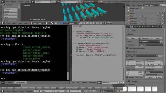 blender scripting introduction python 05 смотреть онлайн