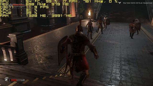 Тест Ryse: Son of Rome запуск на супер слабом ПК (2 ядра, 2 ОЗУ, GeForce GT 630 1 Гб) смотреть онлайн