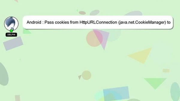 Android : Pass cookies from HttpURLConnection (java.net.CookieManager) to WebView (android.webkit.C