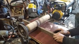 Самодельный барабанный шлифовальный станок рейсмусного типа