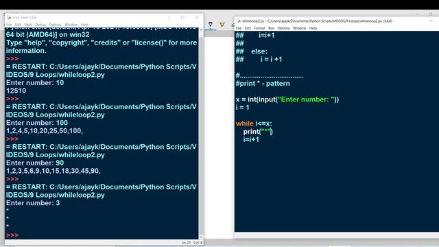 Learn python in hindi - 3 amazing projects WHILE Loops- Check your scorecard after doing. Lecture11 смотреть онлайн