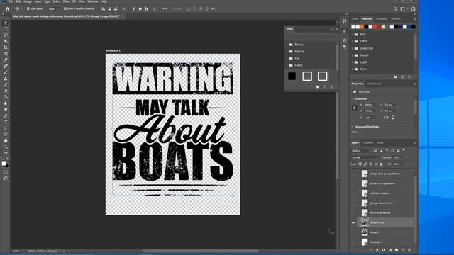 Vintage T-Shirt Distressing Photoshop Tutorial with 5 FREE TEXTURE FILES FOR YOU! смотреть онлайн