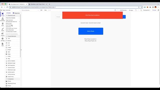 Bubble.io Tutorial - Metamask Login in Bubble für Web3 Apps entwickeln смотреть онлайн