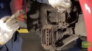 Chevrolet Aveo, замена передних тормозных колодок