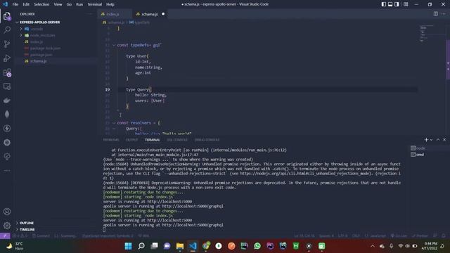 1. Apollo + express + graphql CRUD operations смотреть онлайн