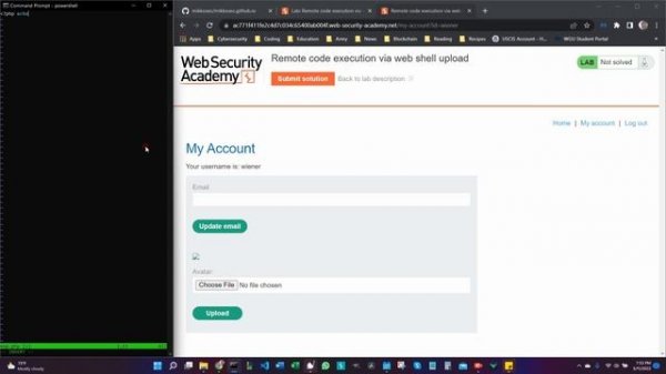 Remote code execution via web shell upload