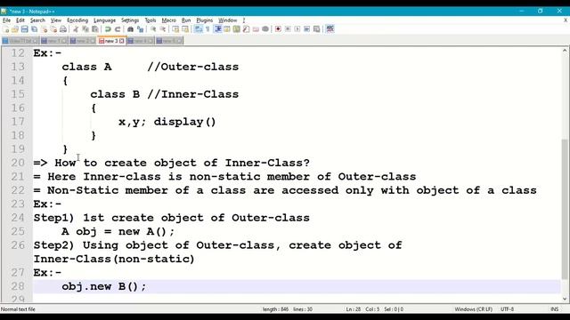 71. Non-Static Nested Class ( Inner-Class) || Nested Class in Java смотреть онлайн