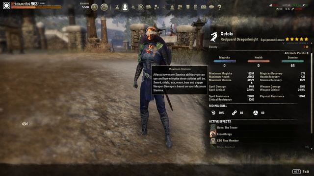 Stamina Dragonknight Build PvP - Horns of the Reach смотреть онлайн