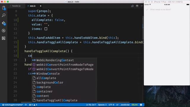04 egghead react add a toggle all complete button with react native touchableopacity смотреть онлайн