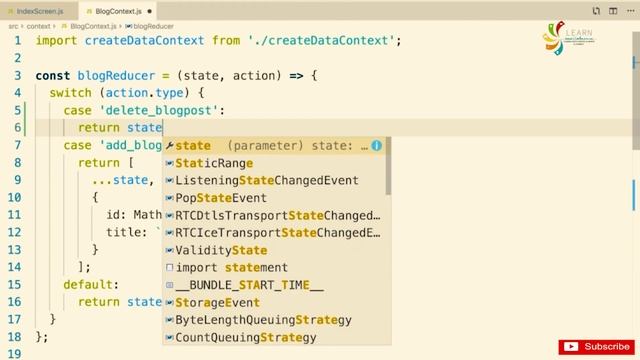 React Native Complete Course Advanced State Management Updating the Reducer Part 89 смотреть онлайн
