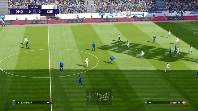 Карьера за игрока в PES 21. Динамо - ЦСКА. Борьба за первое место.