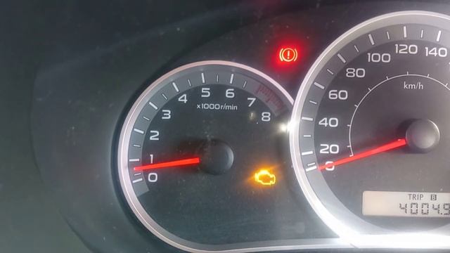 Обороты двигателя после чистки дроссельной заслонки Subaru Impreza GH3 2008 г.в. (el154)