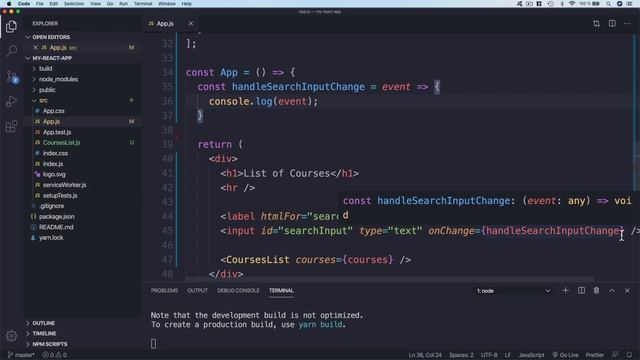 Modern React From The Beginning - Episode 06: Event Handling смотреть онлайн
