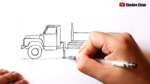 Как нарисовать машину Автокран