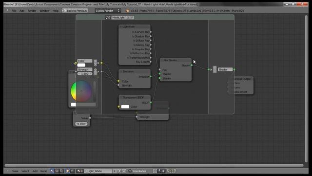 Tutorial: Hiding Mesh Lights in Cycles, Blender v2.65 смотреть онлайн