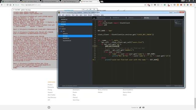 1. Python Slack Bot - Tutorial смотреть онлайн