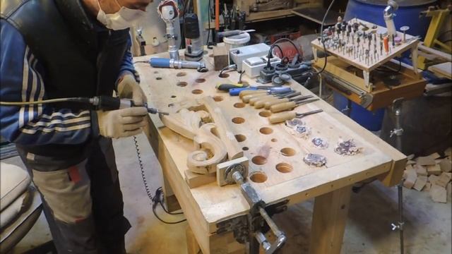 Резные стулья из массива дуба (ЧАСТЬ 2) Ножки резные для стульев мебель на заказ смотреть онлайн