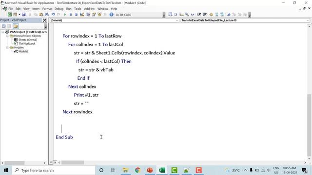 Transfer excel data to Notepad File Using Commands | Advanced VBA in Hindi смотреть онлайн