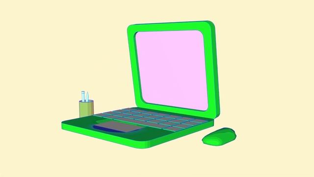 Test animation Laptop Sketch and toon Cinema 4D смотреть онлайн