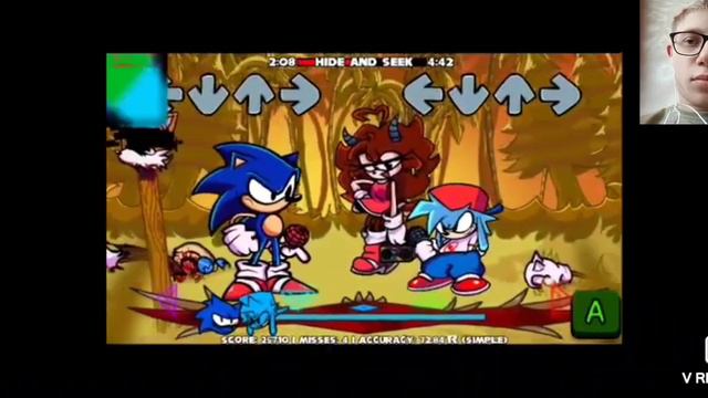 реакция на видео от канала кошмарный Соник блогер .на песню по фнф sonic exe hide and seek android смотреть онлайн