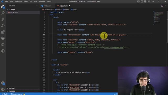 Etiqueta META en HTML - Curso de HTML5 Desde Cero (Completo) смотреть онлайн