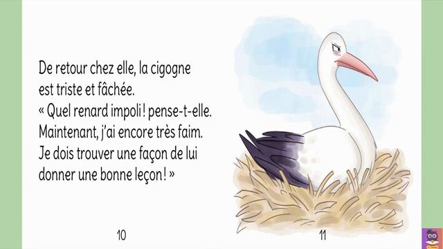 Le Renard Et La Cigogne 📕| KIDS READ ALOUD STORY | #french #frenchforkids #readaloud