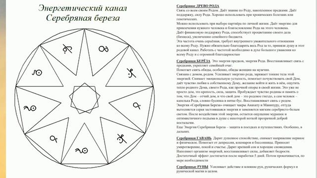 Энергетические каналы Серебряное Древо Рода, Серебряная Береза, Серебряная Гавань, Серебряные Руны смотреть онлайн