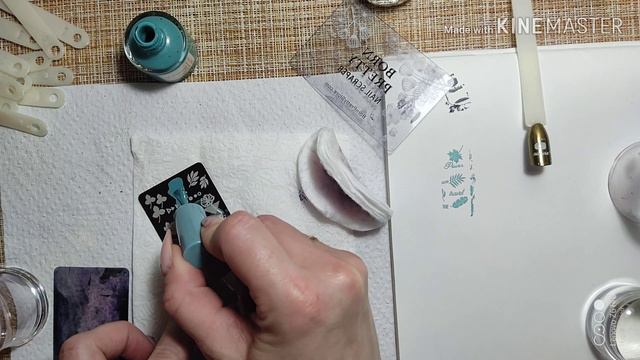 Стемпинг с AliExpress/ моя коробочка со стемпингом/ тестирование пластин. смотреть онлайн