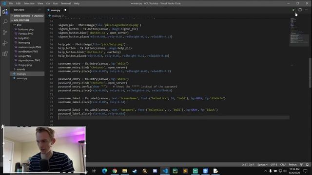 How I made AIM using Nothing But Python! - Part 1 смотреть онлайн