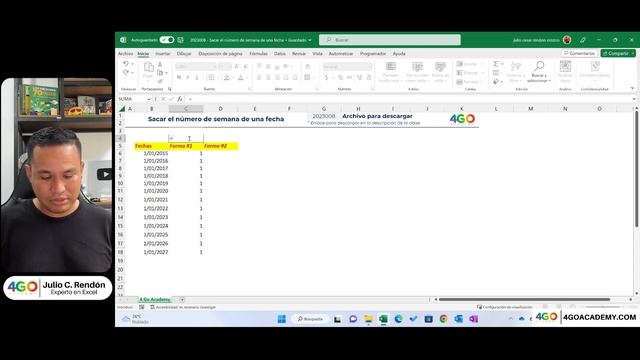 Sacar el número de semana de una fecha | EXCEL смотреть онлайн