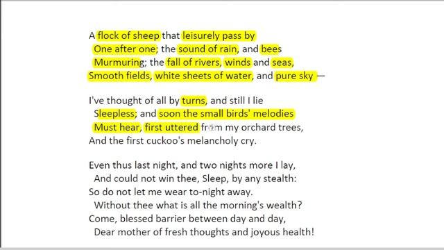 || To Sleep|| by William Wordsworth|| Line by line hindi Translation@@ 2022. смотреть онлайн