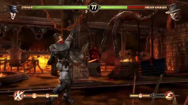 Mortal Kombat 9 Kurtis Stryker Ladder Expert no block no use X-bar смотреть онлайн